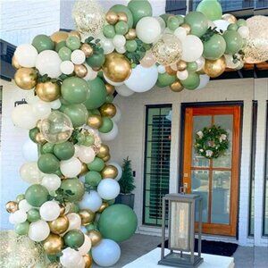 Sage Green Balloon Garland Kit Arch Shower Olive Matte Different Sizes Decor